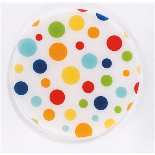 Andreas Andreas JO-63 6.5 in. Round Silicone Mat Jar Opener - White Dots - Pack of 3 JO-63